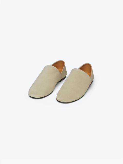 Nanushka LINO - Suade leather slip-on shoes - Dark chocolate