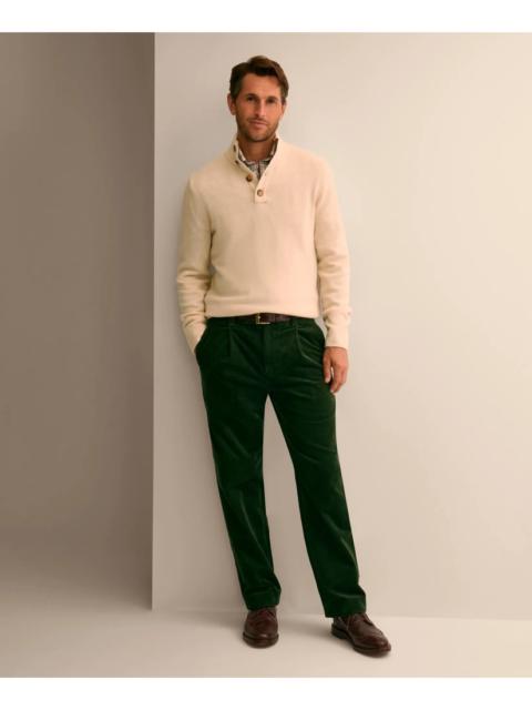 Brooks Brothers Cotton Wide-Wale Pleated Corduroy Pants
