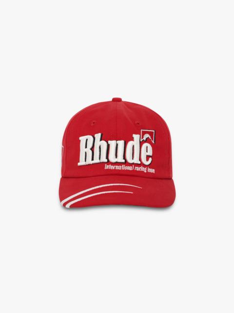 Rhude MOONLIGHT DUAL STRIPE CURVED BRIM HAT