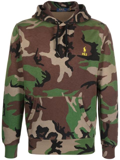Polo Ralph Lauren camouflage-print drawstring hoodie