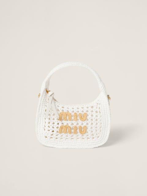 Wander woven fabric hobo bag