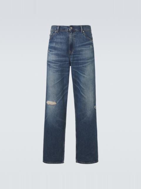 Our Legacy Vast Cut distressed wide-leg jeans