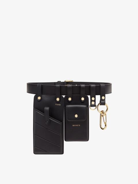 FENDI Black leather belt