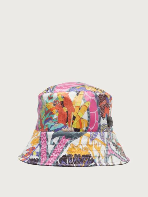 FERRAGAMO REVERSIBLE BUCKET HAT