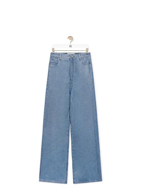 Loewe Embelisshed high waisted jeans in denim