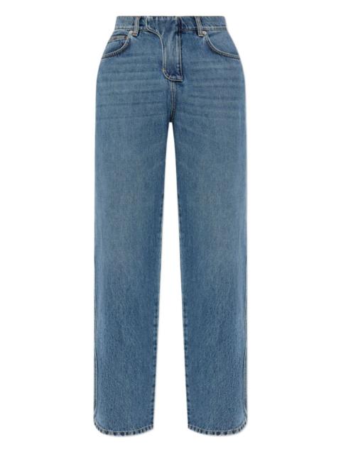 Balmain logo-patch jeans