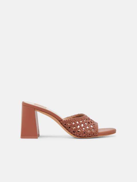 dolce vita MARGOE HEELS COGNAC WOVEN STELLA