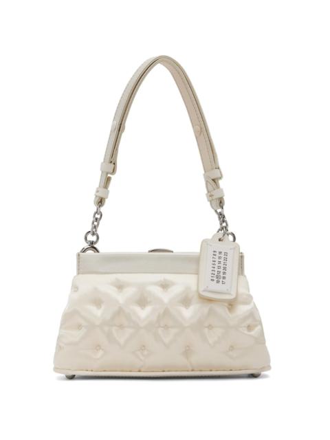 Maison Margiela Beige Small Glam Slam Embroidery Clutch Bag