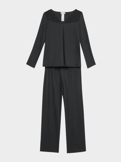 HANRO Moments Long Sleeve Pajama Set