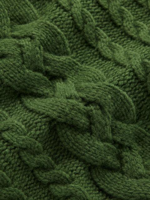BODEN Amara Merino Cable Vest-Green Fir