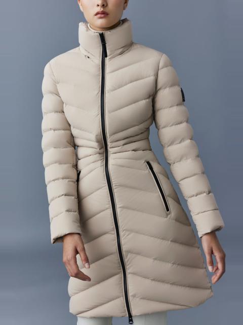 CAMEA-STR Stretch light down jacket with removable hood