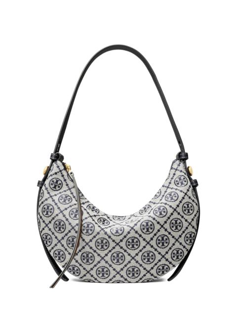 TORY BURCH Women's Romy Monogram Half-Moon Shoulder Bag - Tory Navy