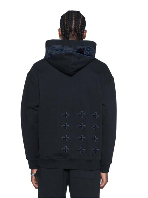 Ksubi 4X4 LUXE BIGGIE HOODIE COBALT BLACK