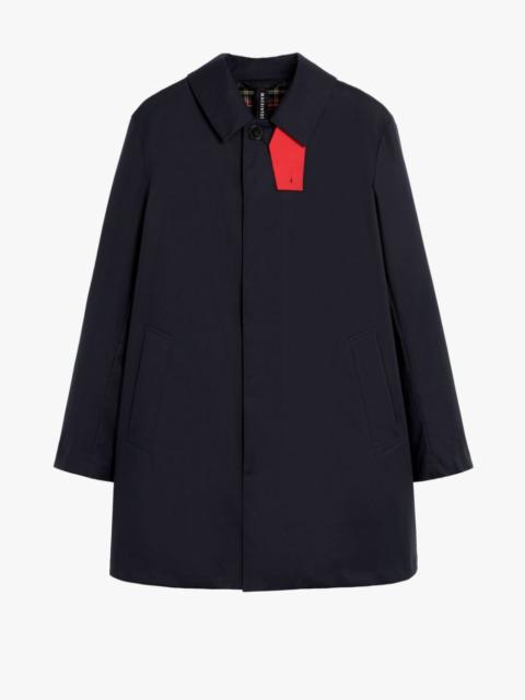 Mackintosh TARTAN CAMBRIDGE NAVY RAINTEC COTTON SHORT COAT