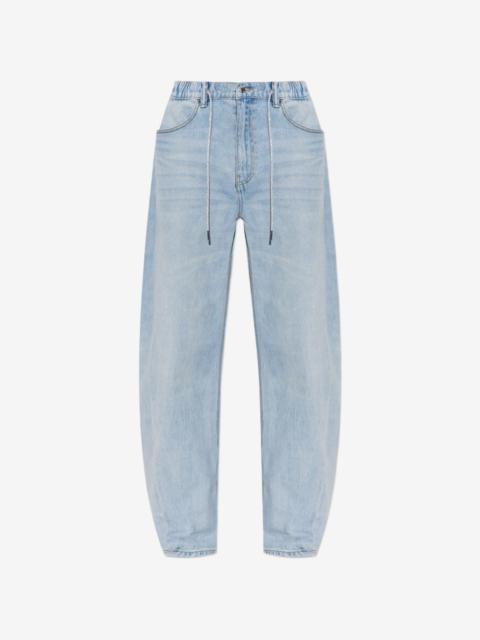 Alexander Wang crystal hotfix drawcord balloon jogger