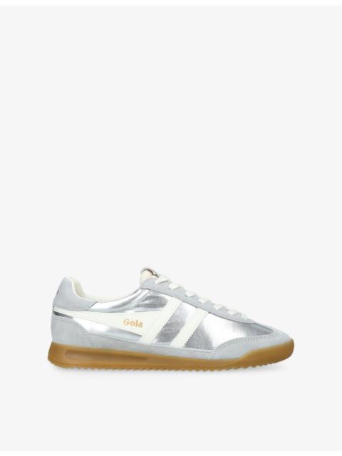 Gola Firefly Metallic Woven and Suede Trainers