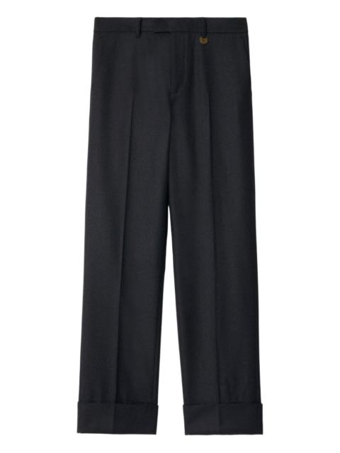 Burberry turn-up cuff trousers