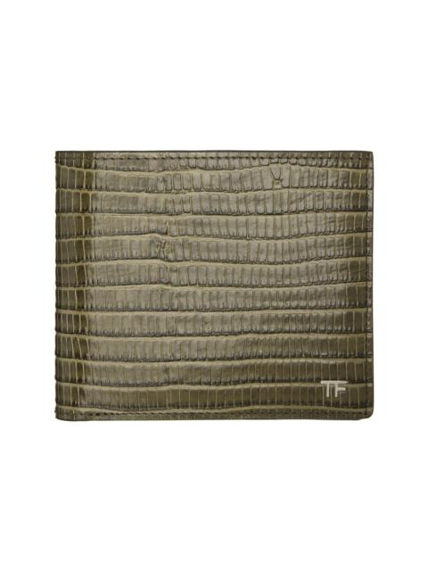 TOM FORD Khaki T Line Classic Bifold Wallet
