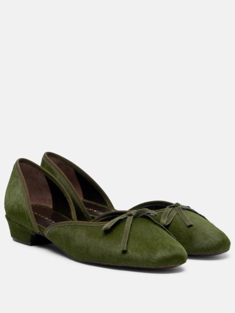 herbert levine 24/7 calf hair ballet flats