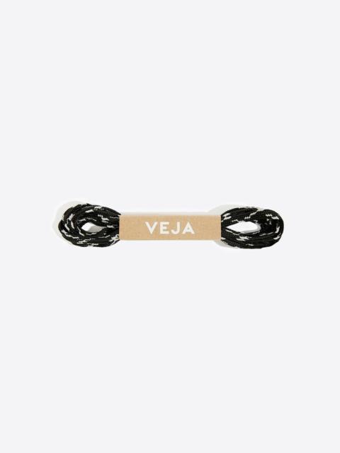 VEJA LACES PET BLACK OXFORD GREY