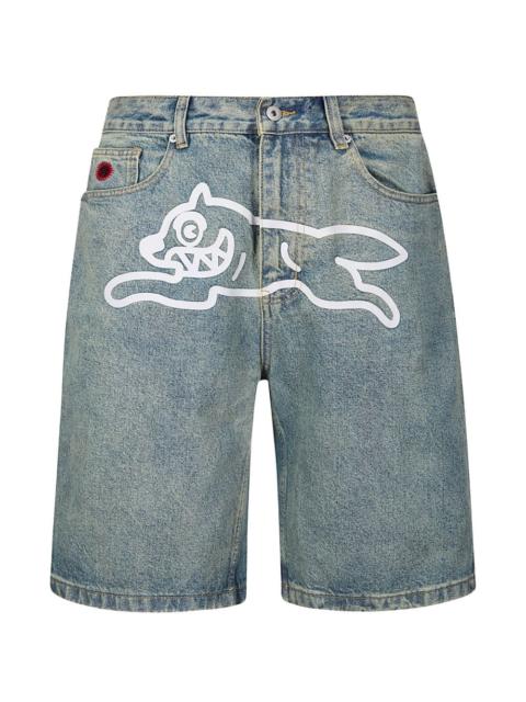 ICECREAM running dog denim shorts