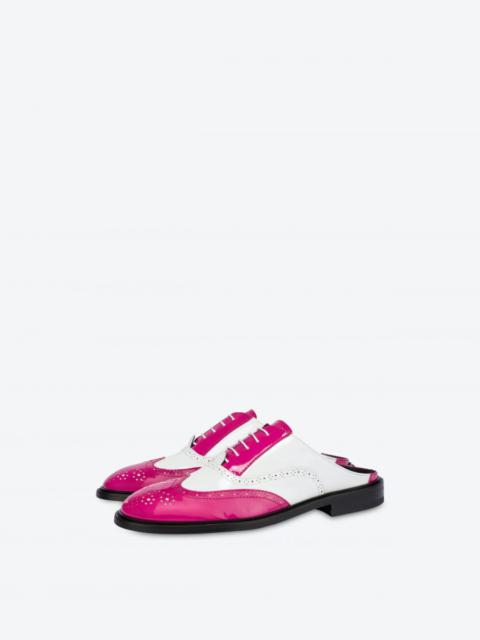 Moschino MOSCHINO BROGUE OPEN OXFORD SHOES