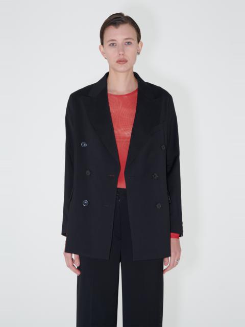 Our Legacy Unconstructed DB Blazer Black Worsted Wool