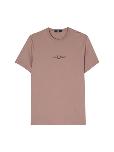 Fred Perry embroidered-logo cotton T-shirt