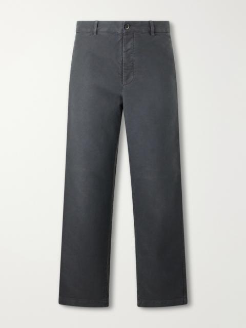 BARENA Straight-Leg Cotton-Satin Trousers