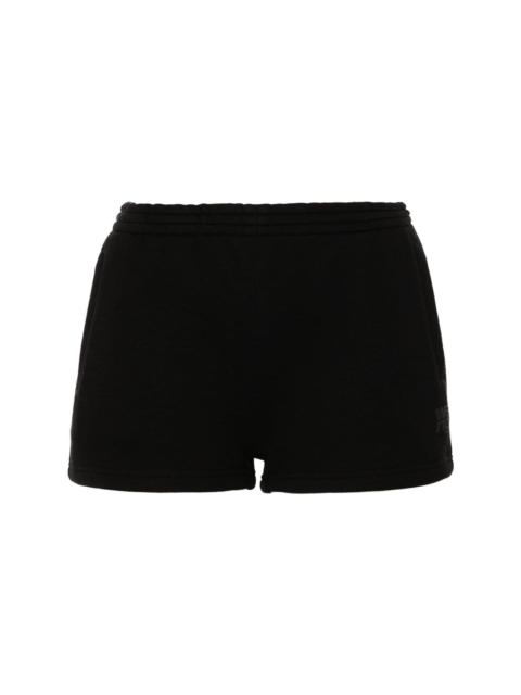 logo-print cotton shorts