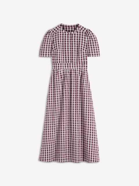 BODEN Ivy Cotton Midi Dress-Gingham