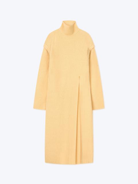 Nanushka GIDA - Split sweater dress - Pale yellow
