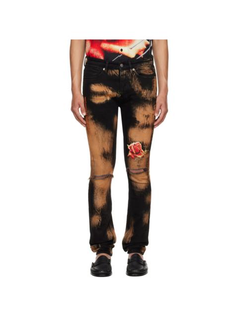Ksubi Black Van Winkle Hellfire Jeans
