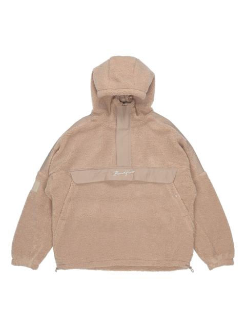 Li-Ning (WMNS) Li-Ning Graphic Polar Fleece Hooded Jacket 'Light Brown' AFDQ338-1