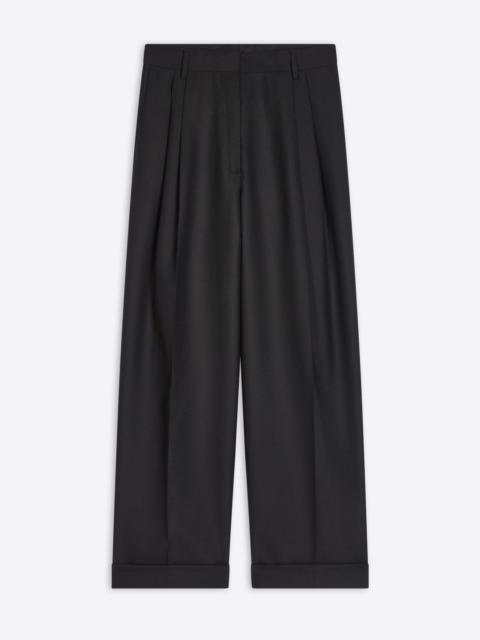 PLEATED WOOL PANTS