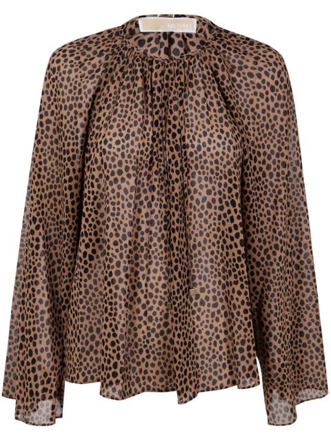 MICHAEL KORS leopard print blouse