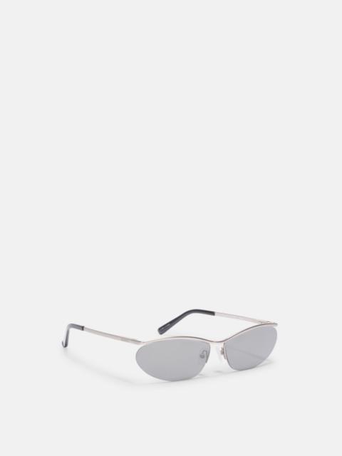 THE ATTICO SILVER SUNGLASSES