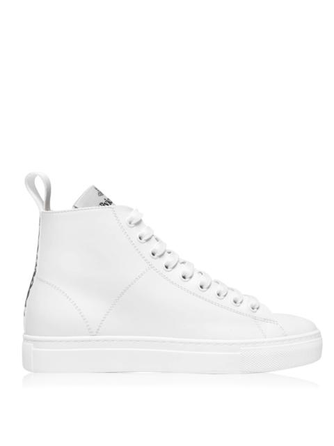 LEATHER HIGH TOP TRAINERS