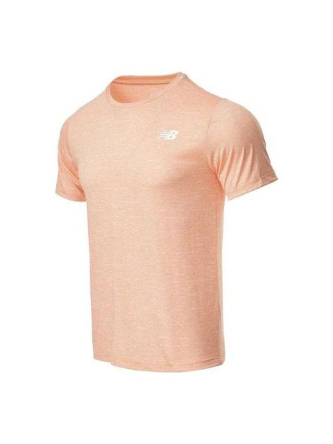 New Balance Tenacity Heather Tech T-Shirt 'Pink' AMT01012-2