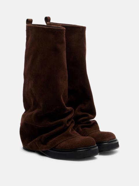 THE ATTICO Robin suede knee-high boots