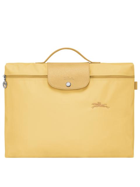 Longchamp Le Pliage Green S Briefcase Wheat - Recycled canvas