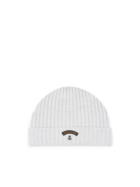 Paul & Shark ribbed beanie hat