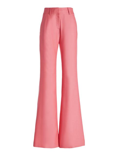 GABRIELA HEARST Rhein Pant in Watermelon Silk Virgin Wool