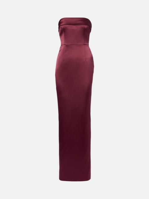 THE NEW ARRIVALS ILKYAZ OZEL Rhea satin gown