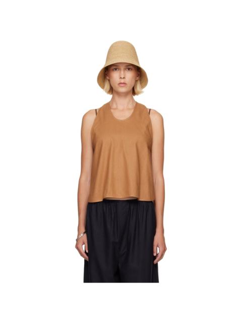 BASERANGE Tan Apron Top