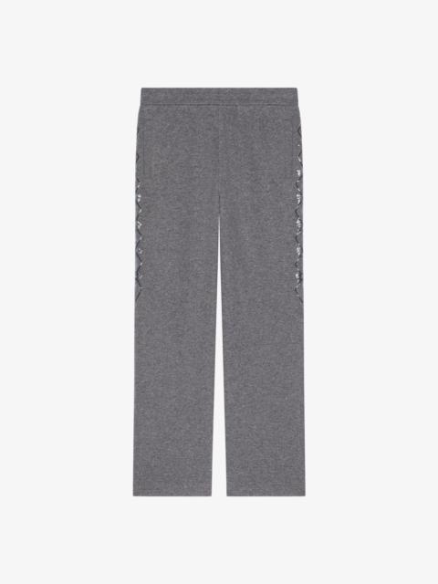 Givenchy JOGGER PANTS IN FLEECE WITH SEQUINS ARGYLE