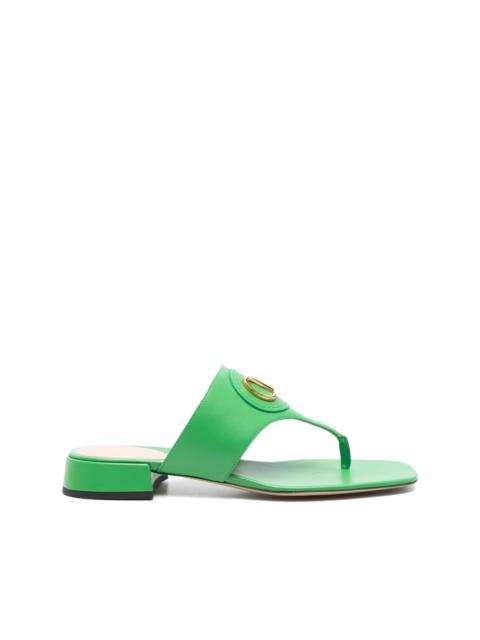 Valentino VLogo leather sandals