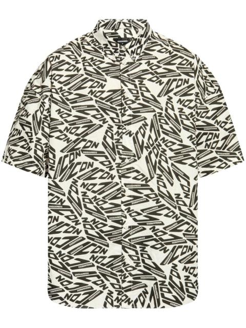DSQUARED2 all-over logo-print shirt
