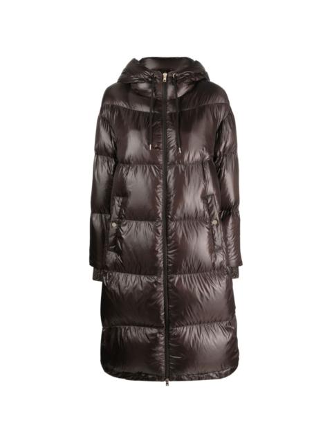 lightweight padded hooded coat