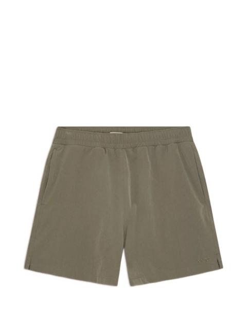NN07 Holiday logo-detail swim shorts